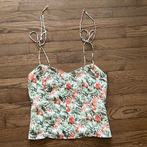 Abercrombie Floral Midi Top (Small)